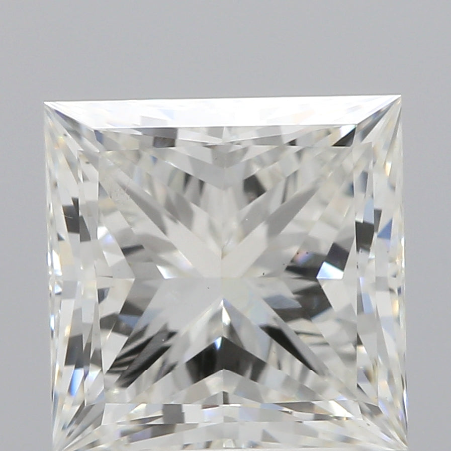 2.0 Carat Princess Lab Diamond with  Cut Diamond in 14KT  view 1
