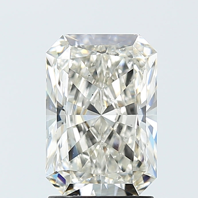 2.16 Carat Radiant Lab Diamond with  Cut Diamond in 14KT  view 1
