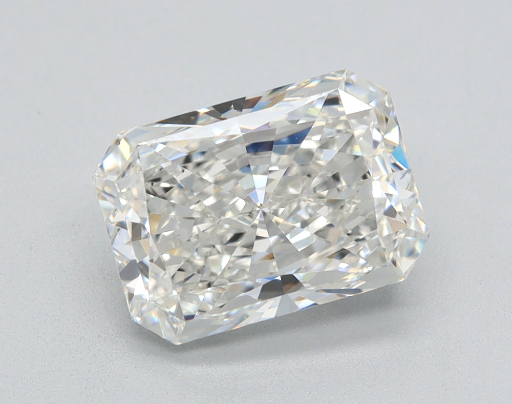 2.03 Carat Radiant Lab Diamond with  Cut Diamond in 14KT  view 1
