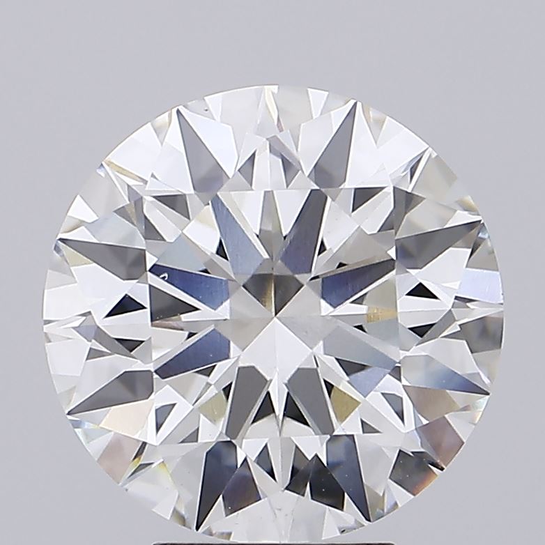 5.04 Carat Round Lab Diamond with  Cut Diamond in 14KT  view 1
