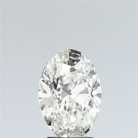 2.5 Carat Oval Lab Diamond with  Cut Diamond in 14KT  view 1

