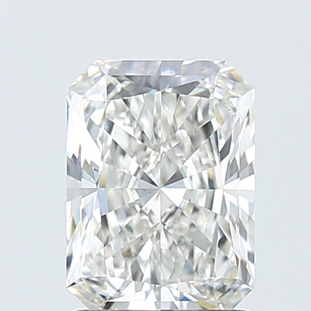 1.59 Carat Radiant Lab Diamond with  Cut Diamond in 14KT  view 1
