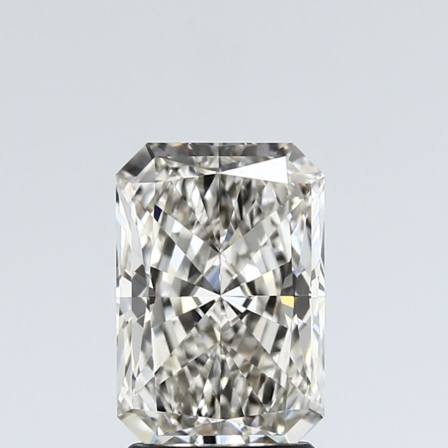 2.01 Carat Radiant Lab Diamond with  Cut Diamond in 14KT  view 1
