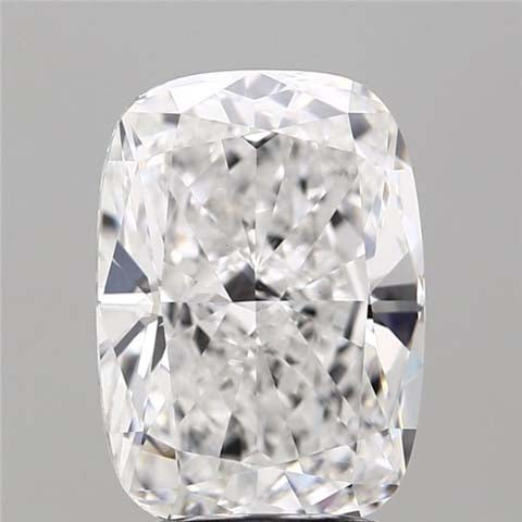 3.51 Carat Cushion Lab Diamond with  Cut Diamond in 14KT  view 1
