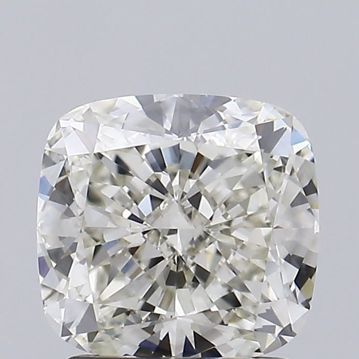 2.02 Carat Cushion Lab Diamond with  Cut Diamond in 14KT  view 1
