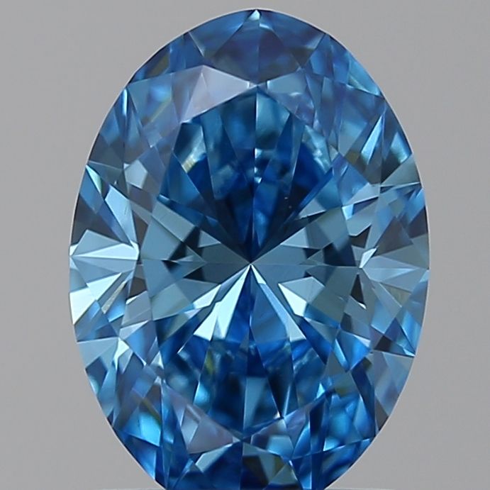1.22 Carat Oval Lab Diamond with  Cut Diamond in 14KT  view 1
