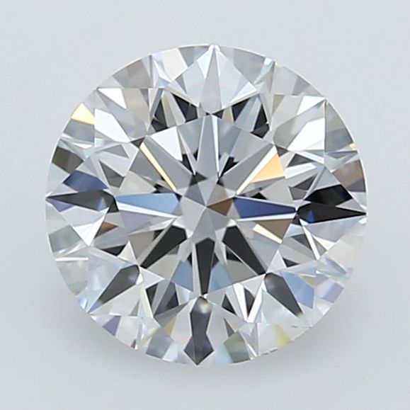 1.36 Carat Round Lab Diamond with  Cut Diamond in 14KT  view 1
