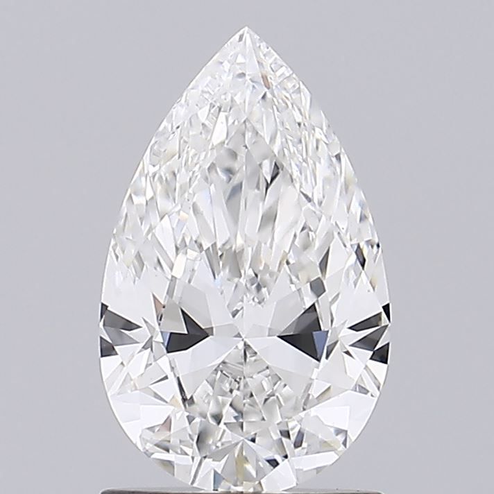 1.21 Carat Pear Lab Diamond with  Cut Diamond in 14KT  view 1
