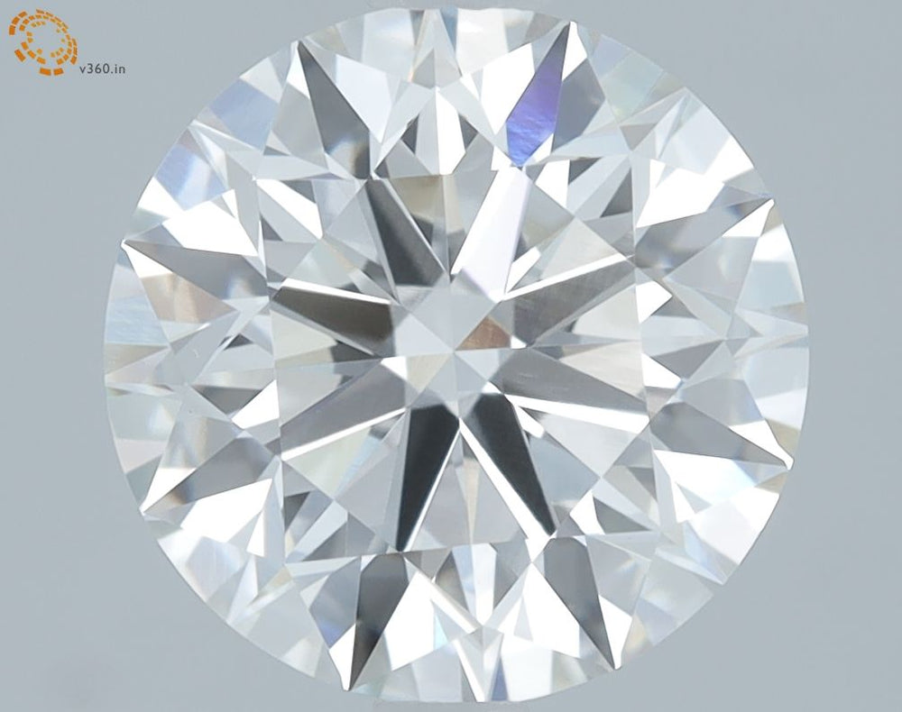 2.28 Carat Round Lab Diamond with  Cut Diamond in 14KT  view 1

