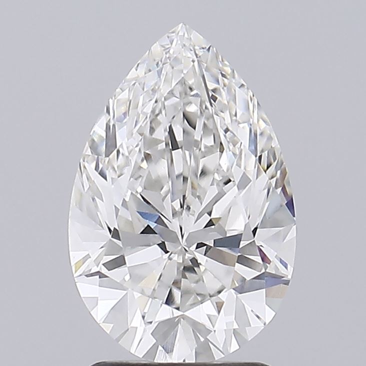 2.16 Carat Pear Lab Diamond with  Cut Diamond in 14KT  view 1
