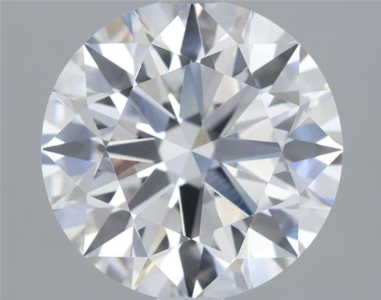 2.52 Carat Round Lab Diamond with  Cut Diamond in 14KT  view 1
