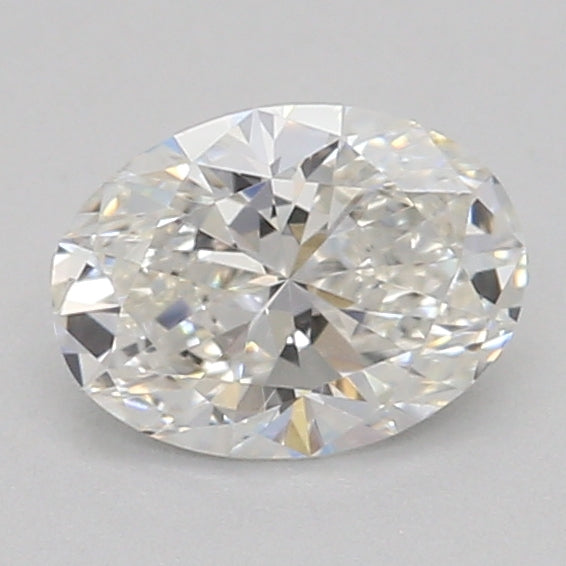 0.35 Carat Oval Lab Diamond with  Cut Diamond in 14KT  view 1
