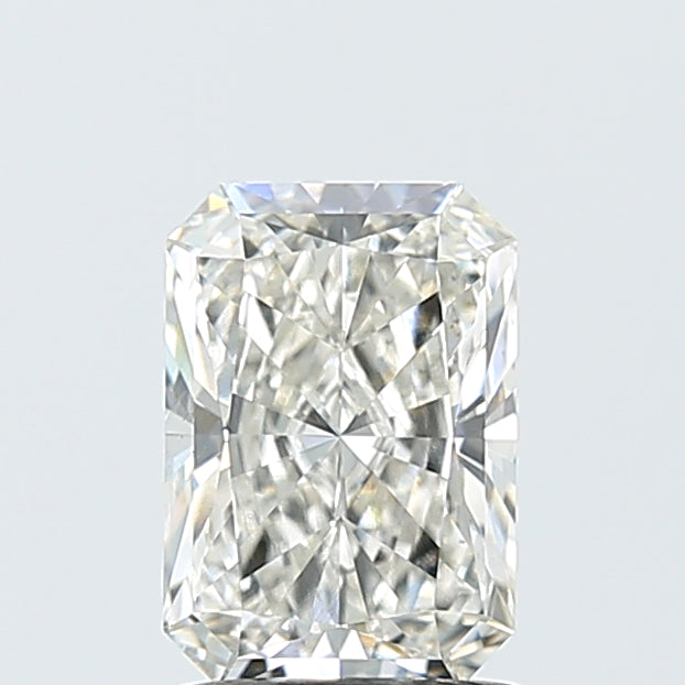 1.57 Carat Radiant Lab Diamond with  Cut Diamond in 14KT  view 1
