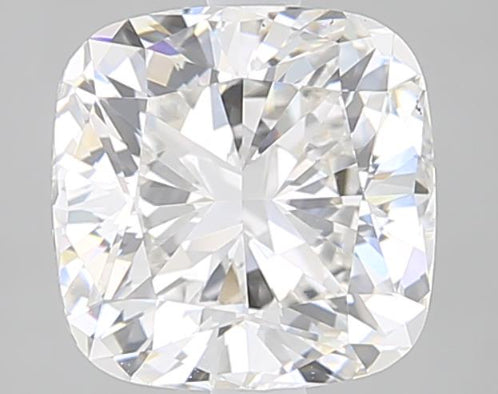 3.01 Carat Cushion Lab Diamond with  Cut Diamond in 14KT  view 1
