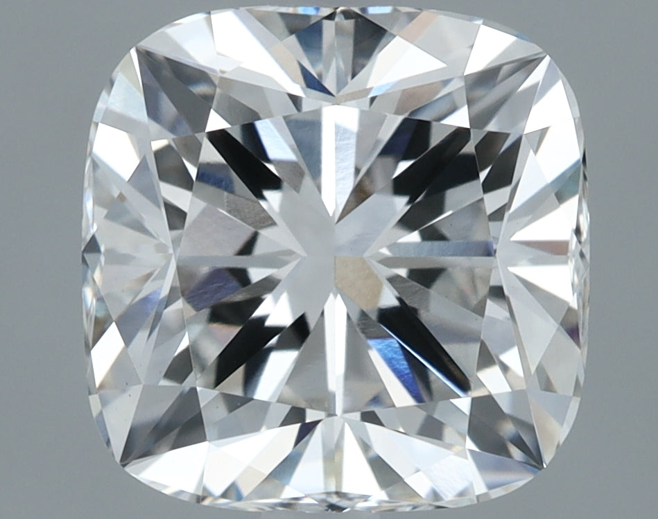 2.14 Carat Cushion Lab Diamond with  Cut Diamond in 14KT  view 1
