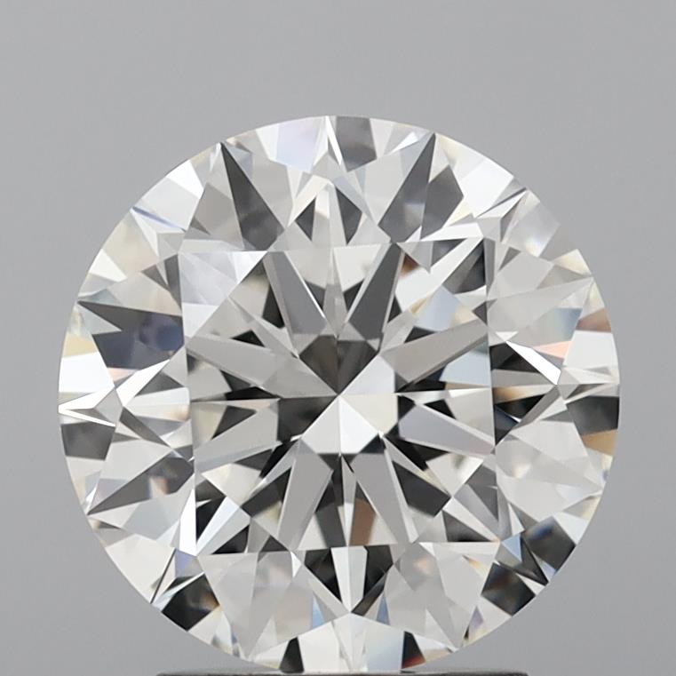 3.41 Carat Round Lab Diamond with  Cut Diamond in 14KT  view 1
