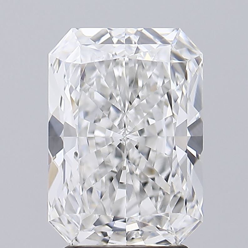 3.0 Carat Radiant Lab Diamond with  Cut Diamond in 14KT  view 1
