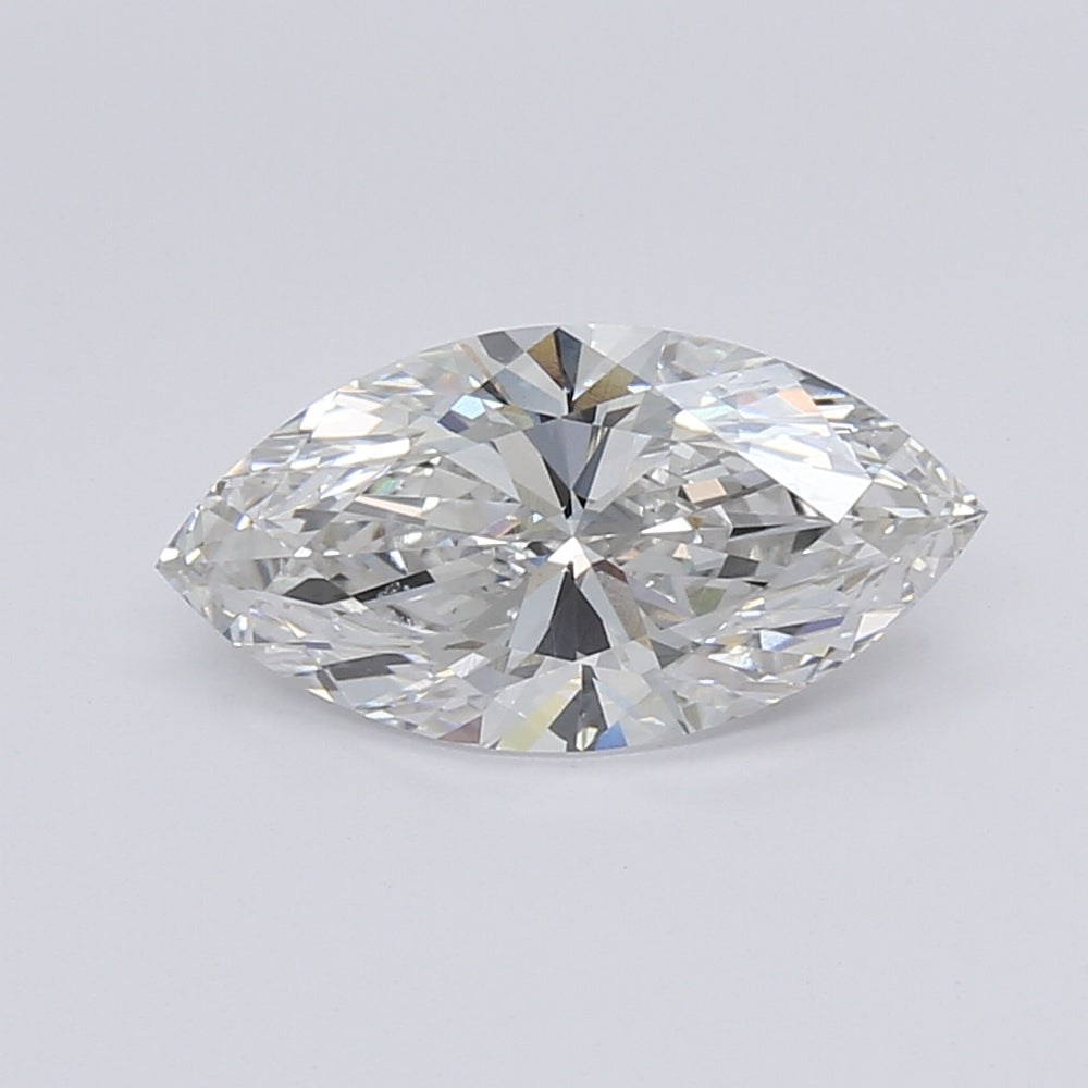 2.09 Carat Marquise Lab Diamond with  Cut Diamond in 14KT  view 1
