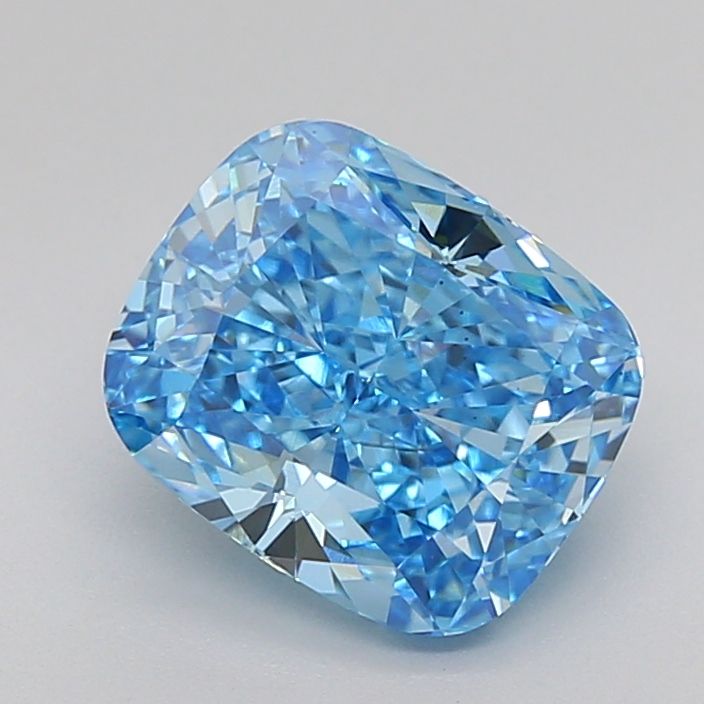 2.29 Carat Cushion Lab Diamond with  Cut Diamond in 14KT  view 1
