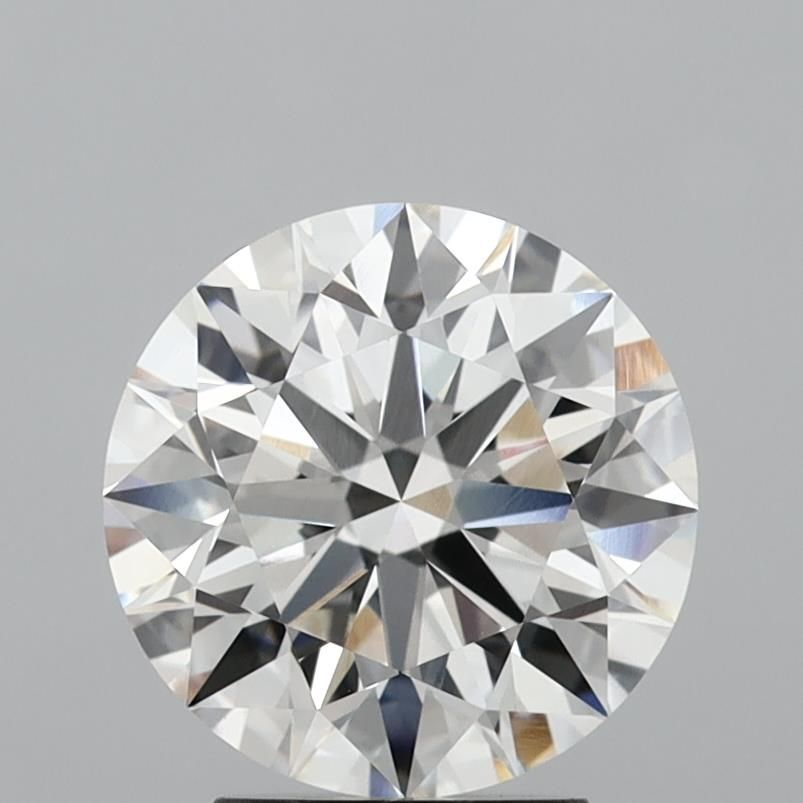 3.16 Carat Round Lab Diamond with  Cut Diamond in 14KT  view 1
