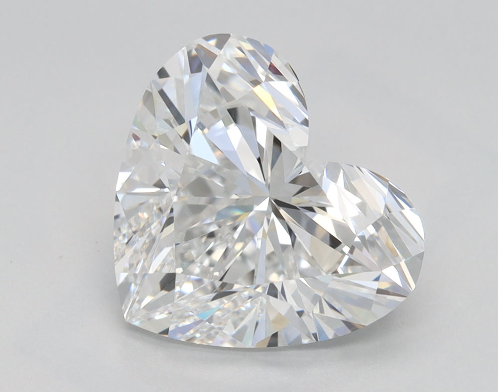 3.03 Carat Heart Lab Diamond with  Cut Diamond in 14KT  view 1

