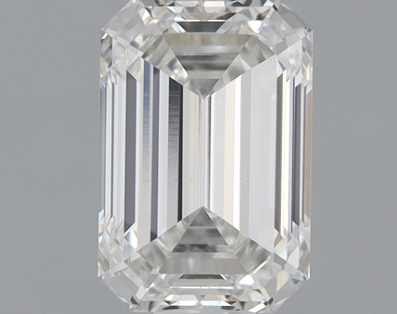 1.02 Carat Emerald Lab Diamond with  Cut Diamond in 14KT  view 1
