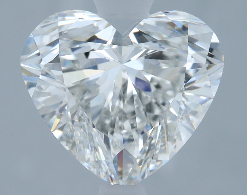 2.11 Carat Heart Lab Diamond with  Cut Diamond in 14KT  view 1
