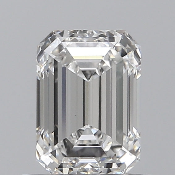 1.0 Carat Emerald Lab Diamond with  Cut Diamond in 14KT  view 1
