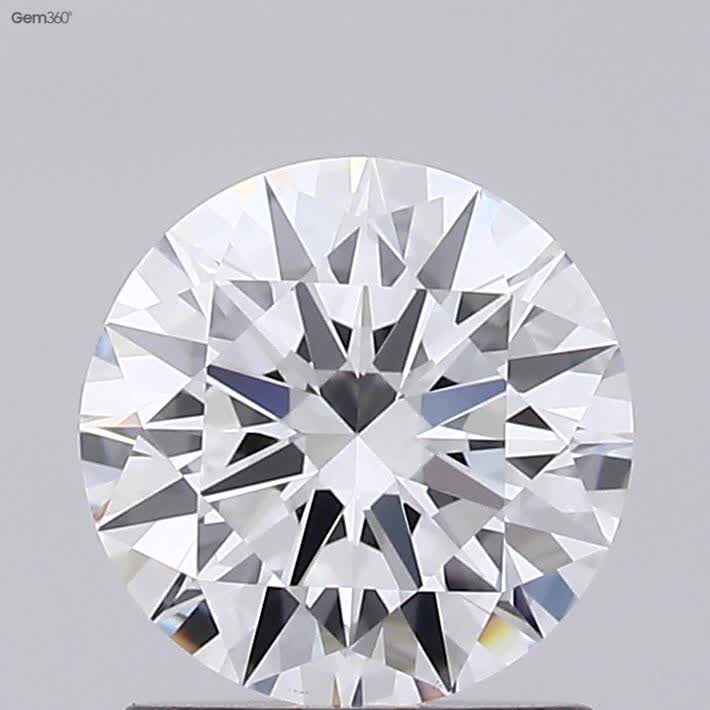 1.11 Carat Round Lab Diamond with  Cut Diamond in 14KT  view 1

