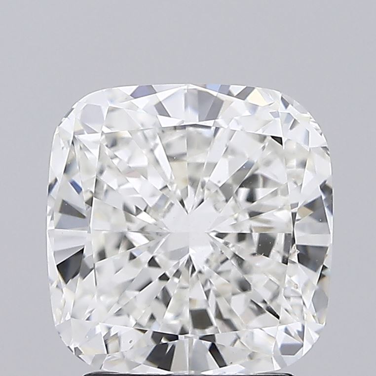 3.0 Carat Cushion Lab Diamond with  Cut Diamond in 14KT  view 1
