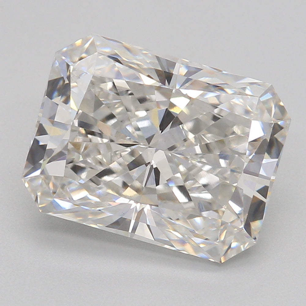 2.58 Carat Radiant Lab Diamond with  Cut Diamond in 14KT  view 1
