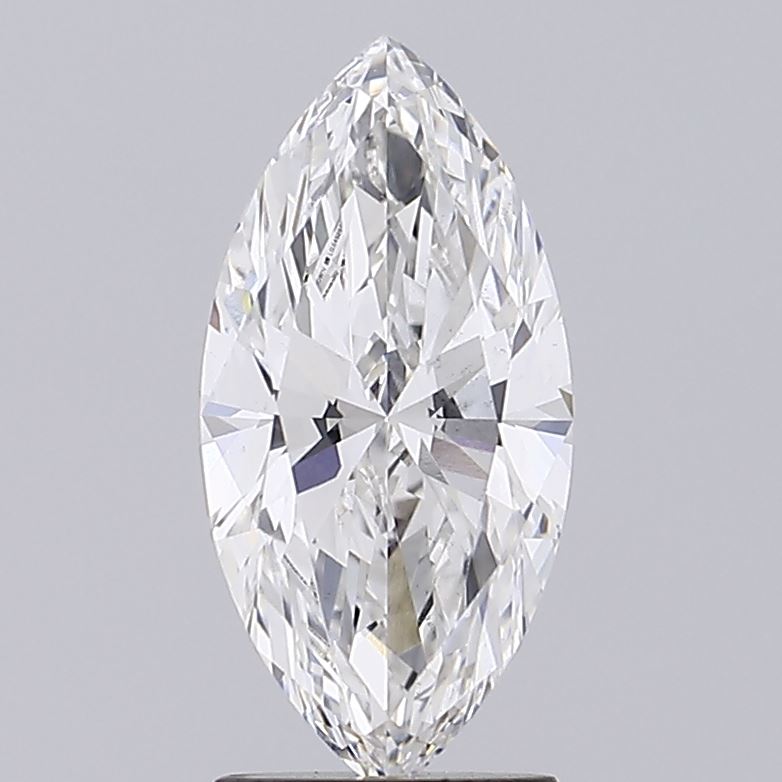 2.0 Carat Marquise Lab Diamond with  Cut Diamond in 14KT  view 1
