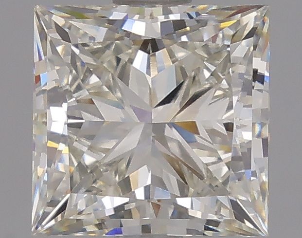 2.01 Carat Princess Lab Diamond with  Cut Diamond in 14KT  view 1
