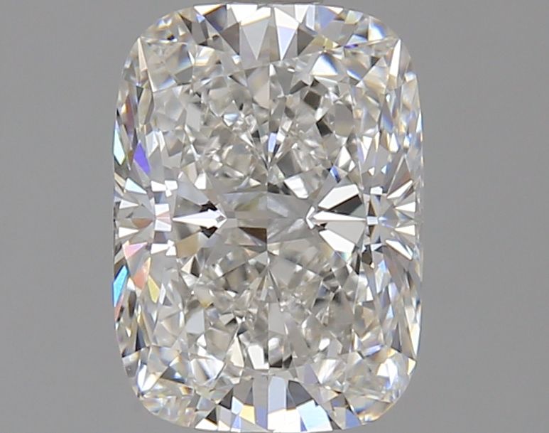 1.81 Carat Cushion Lab Diamond with  Cut Diamond in 14KT  view 1
