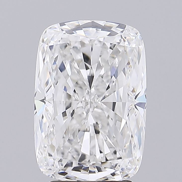 4.4 Carat Cushion Lab Diamond with  Cut Diamond in 14KT  view 1

