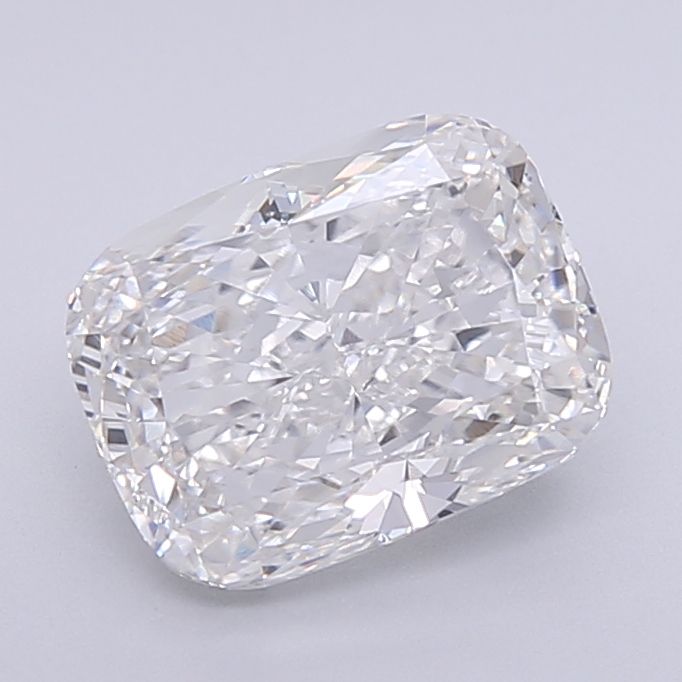 2.53 Carat Cushion Lab Diamond with  Cut Diamond in 14KT  view 1
