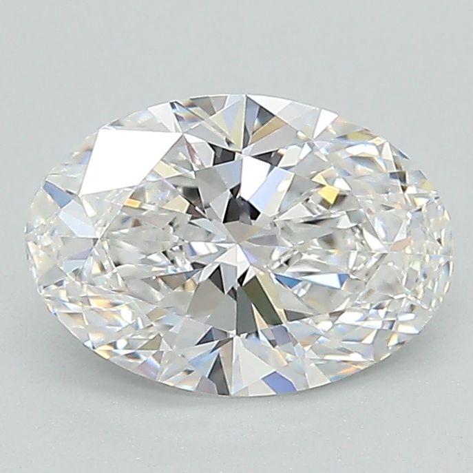 1.3 Carat Oval Lab Diamond with  Cut Diamond in 14KT  view 1
