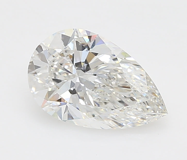 2.19 Carat Pear Lab Diamond with  Cut Diamond in 14KT  view 1
