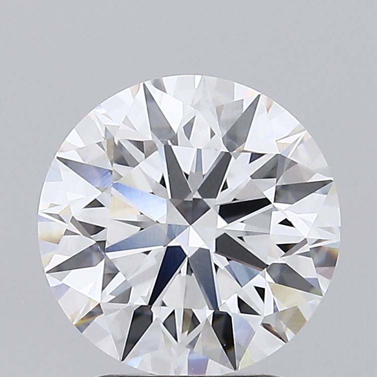 2.51 Carat Round Lab Diamond with  Cut Diamond in 14KT  view 1
