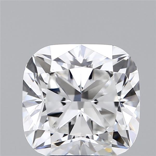 2.71 Carat Cushion Lab Diamond with  Cut Diamond in 14KT  view 1
