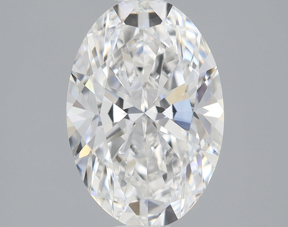 1.39 Carat Oval Lab Diamond with  Cut Diamond in 14KT  view 1
