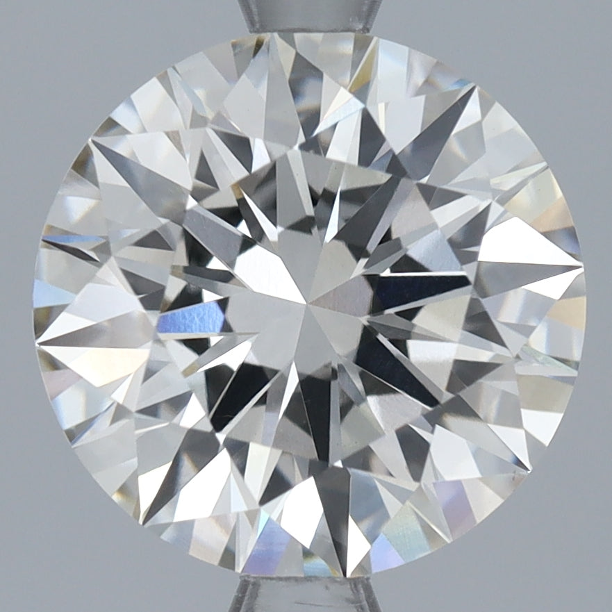 2.8 Carat Round Lab Diamond with  Cut Diamond in 14KT  view 1
