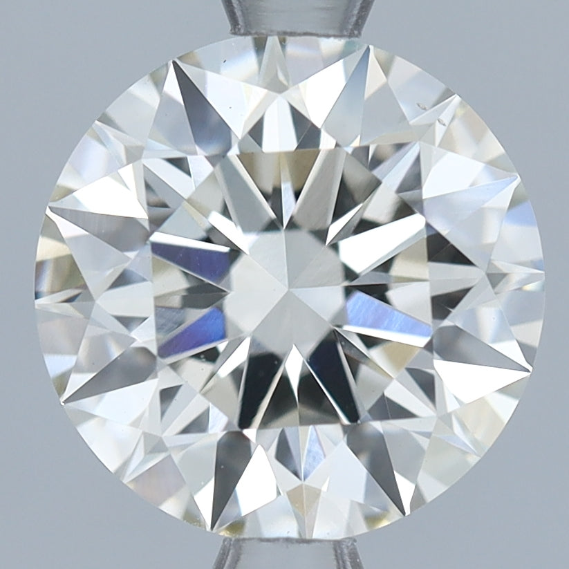 2.08 Carat Round Lab Diamond with  Cut Diamond in 14KT  view 1
