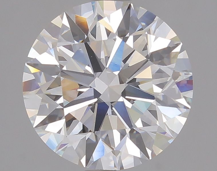 2.71 Carat Round Lab Diamond with  Cut Diamond in 14KT  view 1
