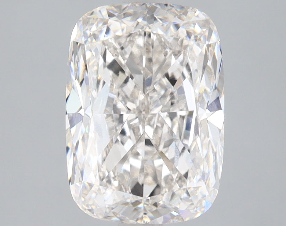 3.08 Carat Cushion Lab Diamond with  Cut Diamond in 14KT  view 1
