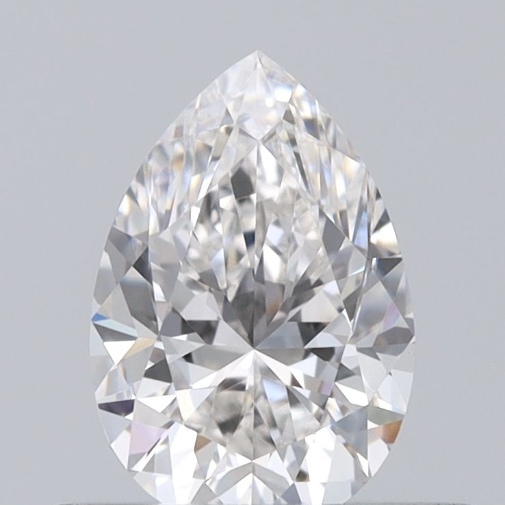 0.54 Carat Pear Natural Diamond with  Cut Diamond in 14KT  view 1
