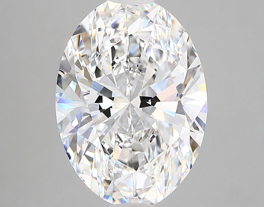 2.77 Carat Oval Lab Diamond with  Cut Diamond in 14KT  view 1
