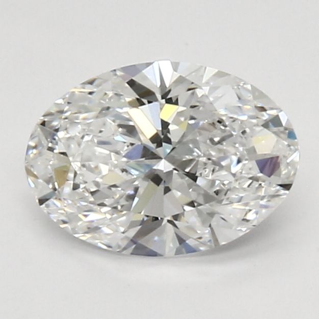 1.03 Carat Oval Lab Diamond with  Cut Diamond in 14KT  view 1

