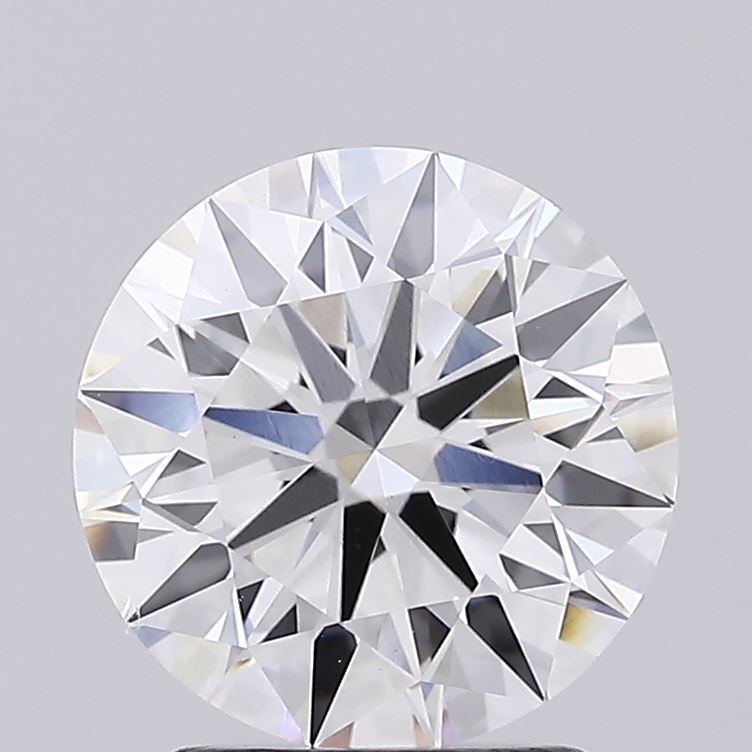 2.34 Carat Round Lab Diamond with  Cut Diamond in 14KT  view 1
