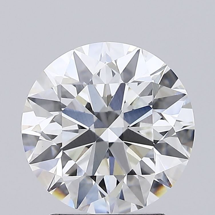 2.5 Carat Round Lab Diamond with  Cut Diamond in 14KT  view 1

